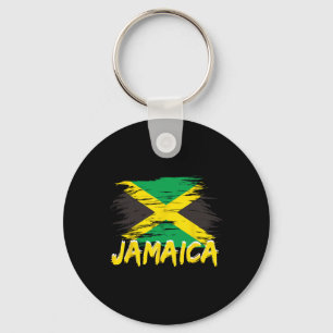 Llavero Jamaica Retró Acuarelas Vintage Deporte Bandera Ja