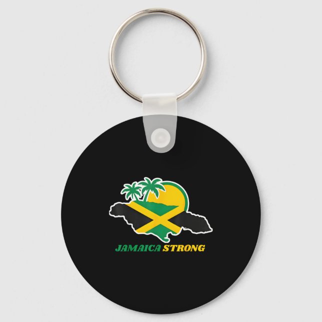 Llavero Jamaica Strong I Love Jamaican Flag Heart Women Me (Anverso)
