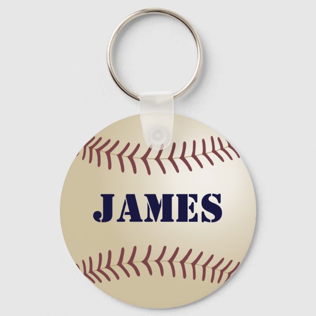 Llavero James Personalized Baseball Keychain (Anverso)