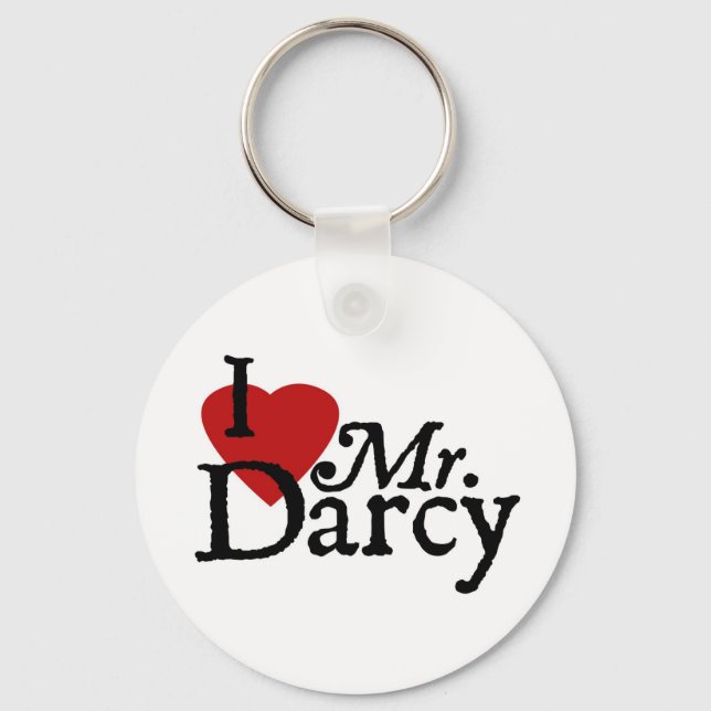 Llavero Jane Austen Heart Darcy Keychain (Anverso)