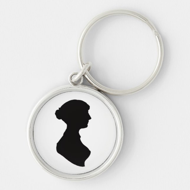 Llavero Jane Austen's Silhouette on a  Keychain (Frente)
