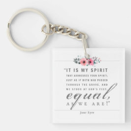 Llavero Jane Eyre - Como Somos - Blanco