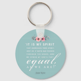 Llavero Jane Eyre - Como Somos - Verde azulada