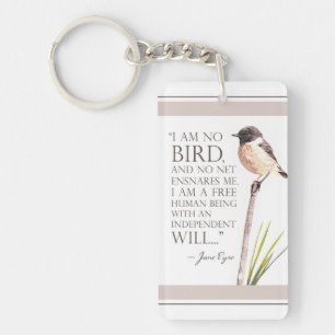 Llavero Jane Eyre - No Soy Pájaro - Pájaro Marrón