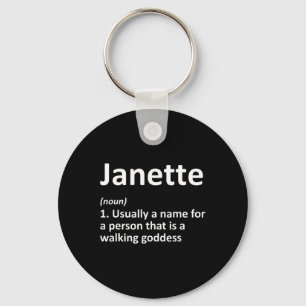 Llavero Janette Definition Personalized Name Funny Birthda
