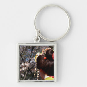 Llavero Japón, Kioto. Vista trasera de geisha