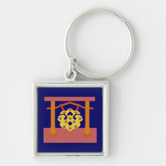 Llavero japonés del escudo del gongo