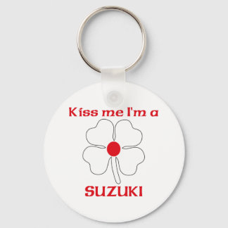Llavero Japonés personalizado me besa yo soy Suzuki