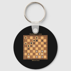 Llavero Jaque mate De Ajedrez, Solo Juega Citas De Ajedrez