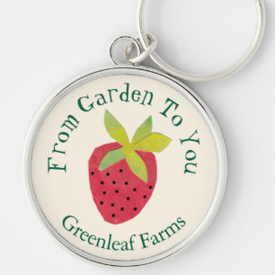 Llavero Jardín A Tu Retro Fresas Jardín De Nursera De Gran