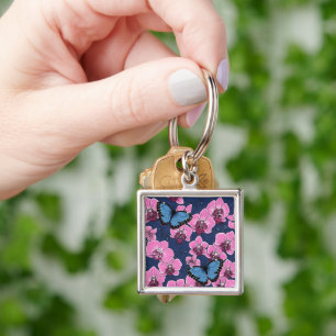 Llavero Jardín Botánico de Orquídeas con Mariposas