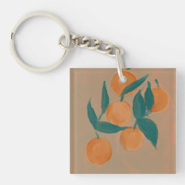 Llavero Jardín de árbol de Naranja inspirado en la cosecha