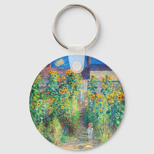 Llavero Jardín de flores Monet (Anverso)