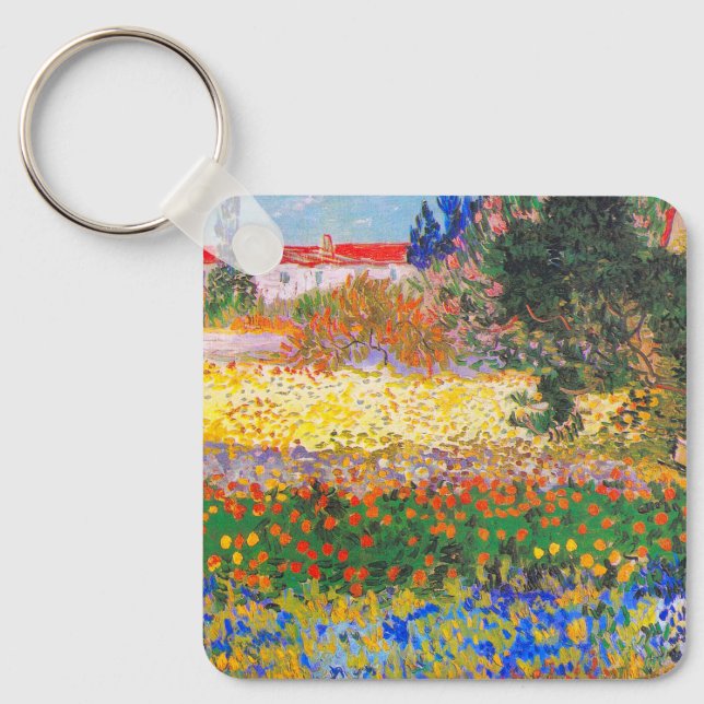 Llavero Jardín de flores Vincent Van Gogh (Anverso)