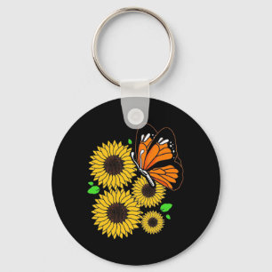 Llavero Jardín de girasoles de mariposa