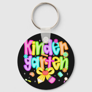 Llavero Jardín de infantes preppy de vuelta al cole maestr