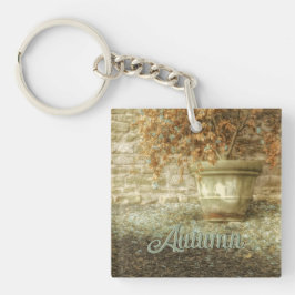 Llavero Jardín de otoño rústico