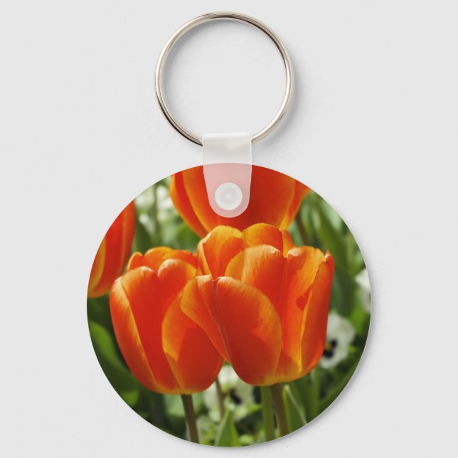Llavero Jardín de Tulipanes de Primavera (Anverso)