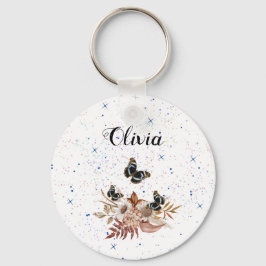 Llavero jardín floral