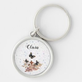 Llavero jardín floral