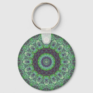 Llavero Jardín Resumen Resumen de Mandala Keychain