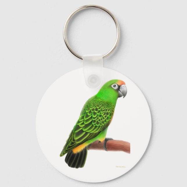 Llavero Jardines Parrot Keychain (Anverso)