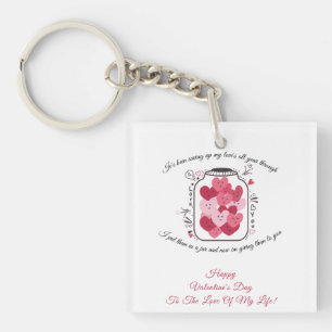 Llavero Jarra de Amor Insignia del Día de San Valentín