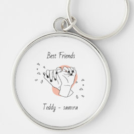 Llavero Jarra Pinky Con Nombre Mejor Amigo Personalizado