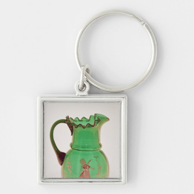 Llavero Jarro verde de Maria Gregory con el esmalte (Frente)