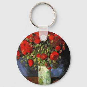 Llavero Jarrón con amapolas rojas Vincent van Gogh