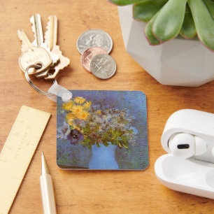 Llavero Jarrón con lilas y margaritas por Vincent van Gogh
