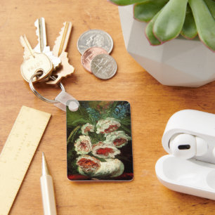 Llavero Jarrón con peonías de Vincent van Gogh