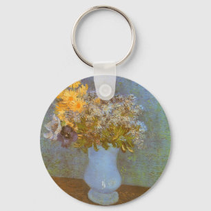 Llavero Jarrón de lilas, margaritas y anémonas de Vincent 