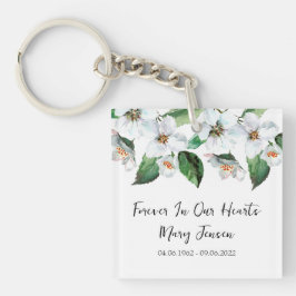 Llavero Jasmine Memorial Funeral Photo Keychain