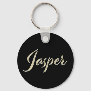 Llavero Jasper Nombre whitegold Button Schlüsselanhänger