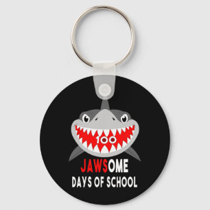 Llavero Jawesome 100 días de escuela lindo regalo divertid