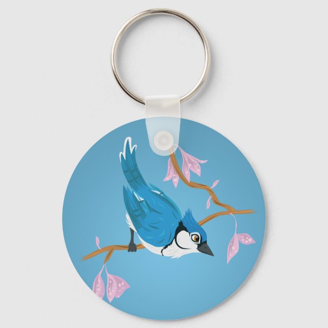 Llavero Jay azul (Anverso)