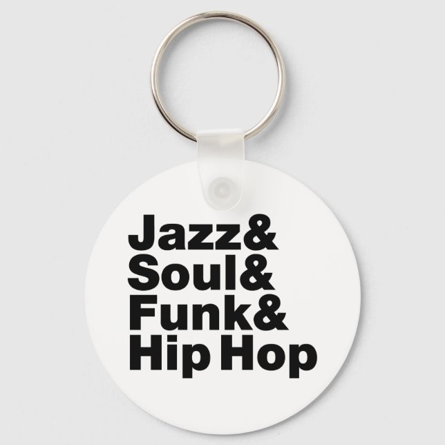 Llavero Jazz y Soul y Funk & Hip Hop (Anverso)