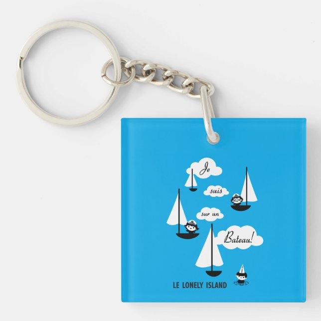 Llavero ¡Je suis sur un Bateau! (Frente)