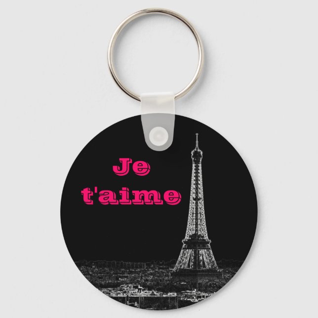 Llavero Je t'aime (Anverso)