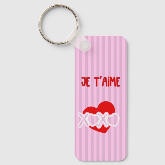 Llavero Je t'aime (Anverso)