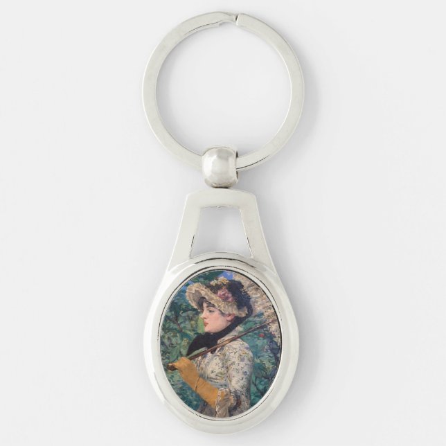 Llavero Jeanne (Primavera)  Por Édouard Manet (Anverso)
