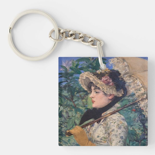 Llavero Jeanne (Primavera)  Por Édouard Manet (Frente)