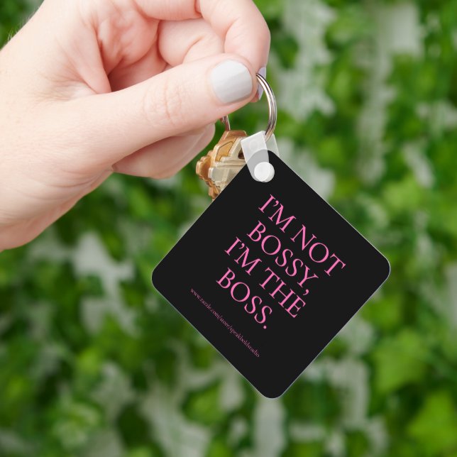 Llavero Jefe Babe Keychain - Audaz regalo de cita feminist (Mano)
