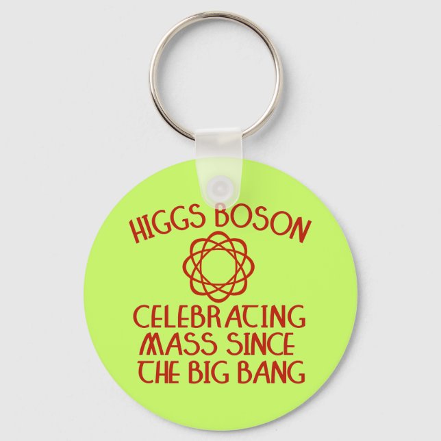 Llavero Jefe de Higgs celebrando misa desde el Big Bang (Anverso)