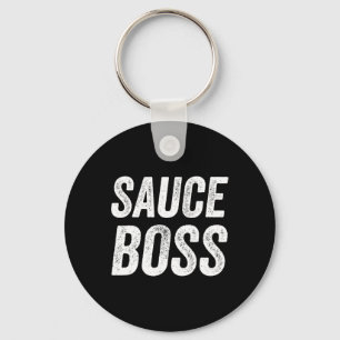 Llavero Jefe de Salsa Chef Bbq Cocina Comida Humorística