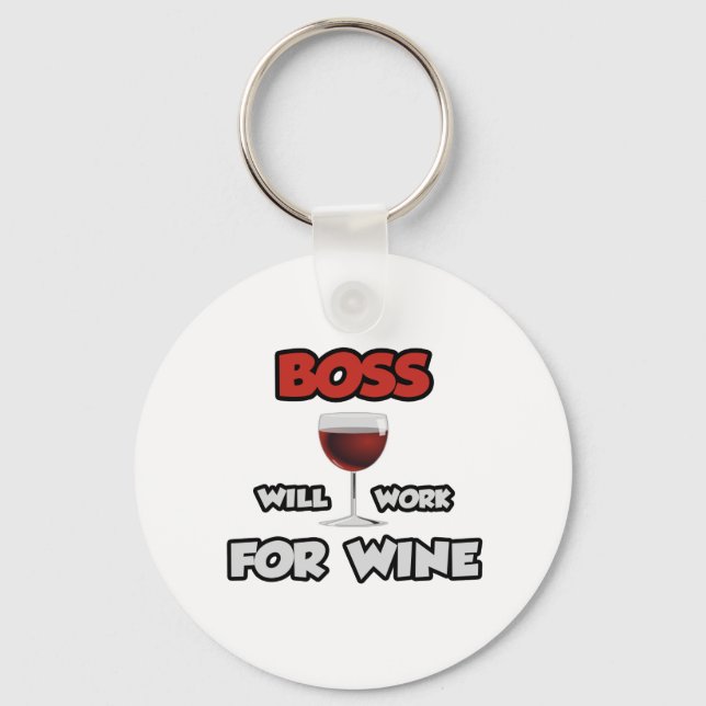 Llavero Jefe... Trabajará Para El Vino (Anverso)