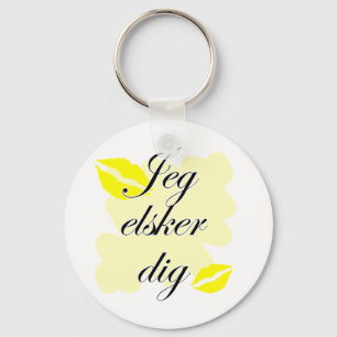 Llavero Jeg elsker dig - Danés - Te Amo