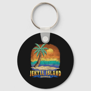 Llavero Jekyll Island Georgia Vintage Distresress Souvenir
