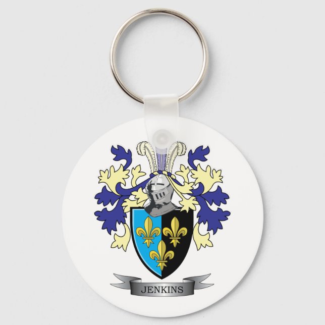 Llavero Jenkins Family Crest Coat of Arms (Anverso)
